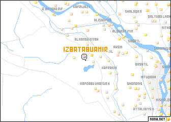 map of ‘Izbat ‘Abū ‘Āmir