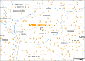 map of ‘Izbat Abū ‘Asākir