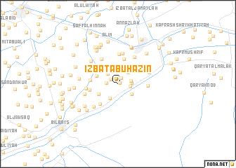 map of ‘Izbat AbūḨazīn