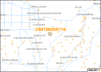 map of ‘Izbat Abū Sayyid