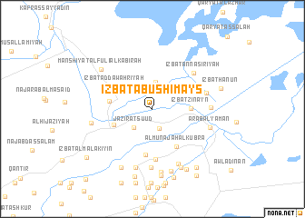 map of ‘Izbat Abū Shimays