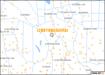 map of ‘Izbat Abū Shindī