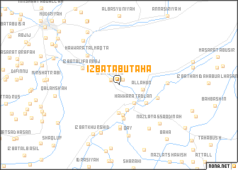 map of ‘Izbat Abū Ţāhā