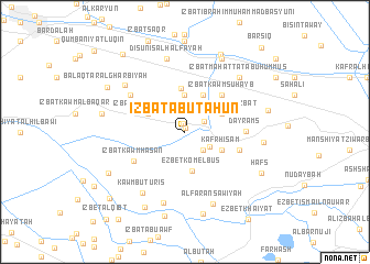 map of ‘Izbat Abū Ţāḩūn