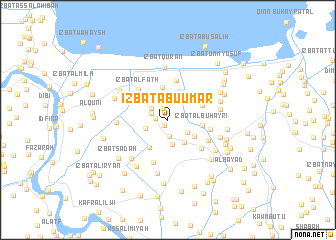 map of ‘Izbat Abū ‘Umar