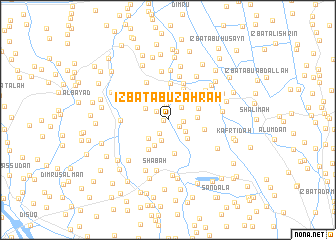 map of ‘Izbat Abū Zahrah