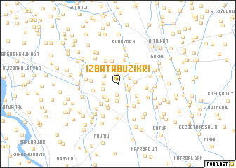 map of ‘Izbat Abū Zikrī