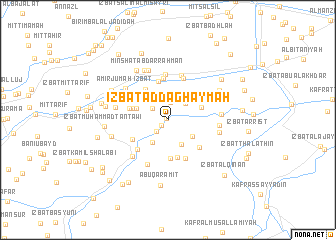 map of ‘Izbat ad Daghāymah