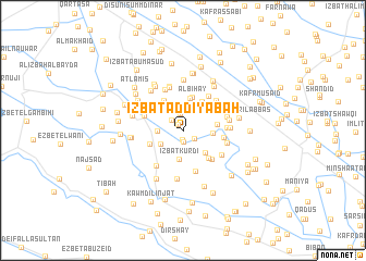 map of ‘Izbat ad Diyābah