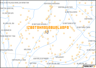 map of ‘Izbat Aḩmad Abū al Wafā