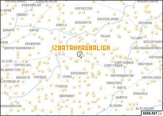 map of ‘Izbat Aḩmad Balīgh