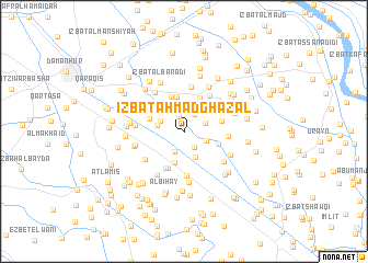 map of ‘Izbat Aḩmad Ghazāl