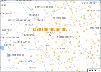 map of ‘Izbat Aḩmad Ismā‘īl