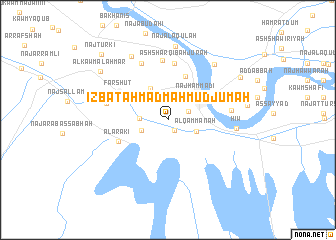 map of ‘Izbat Aḩmad Maḩmūd Jum‘ah
