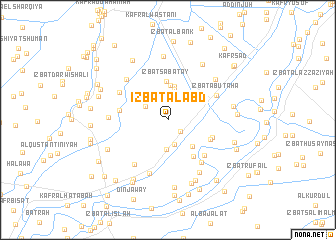 map of ‘Izbat al ‘Abd