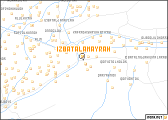 map of ‘Izbat al ‘Amāyrah
