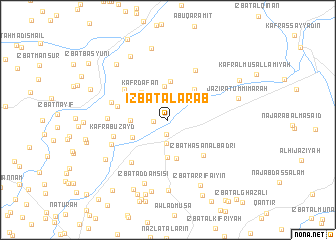 map of ‘Izbat al ‘Arab