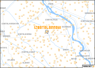 map of ‘Izbat al ‘Arrāwī