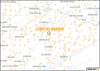 map of ‘Izbat al Ashā‘ir