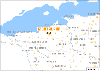 map of ‘Izbat al ‘Awnī