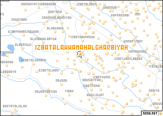 map of ‘Izbat al ‘Awwāmah al Gharbīyah