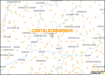 map of ‘Izbat al ‘Azab Ibrāhīm
