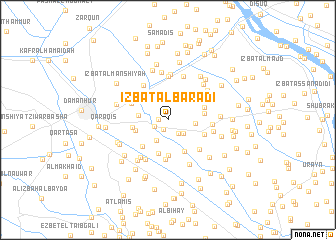 map of ‘Izbat al Barād‘ī