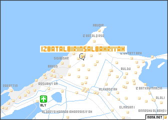 map of ‘Izbat al Birins al Baḩrīyah