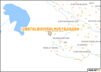 map of ‘Izbat al Birins al Mustajiddah