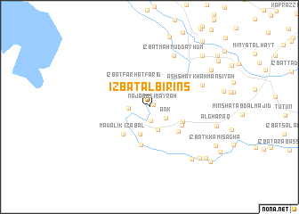 map of ‘Izbat al Birins