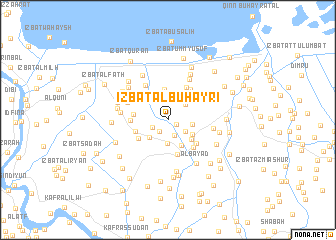 map of ‘Izbat al Buḩayrī