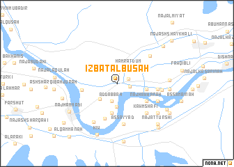 map of ‘Izbat al Būşah