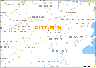 map of ‘Izbat al Faraj