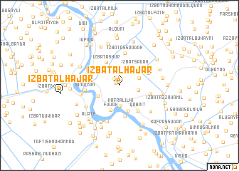 map of ‘Izbat al Ḩajar