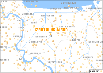 map of ‘Izbat al Ḩājj Sa‘d