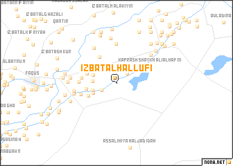 map of ‘Izbat al Ḩallūfī