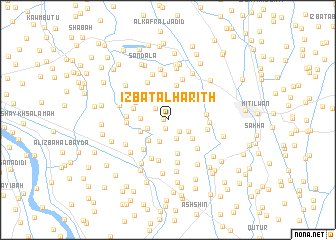 map of ‘Izbat al Ḩārith