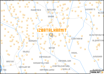 map of ‘Izbat al Harmīt