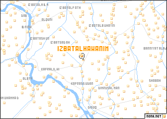 map of ‘Izbat al Hawānim