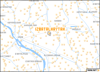 map of ‘Izbat al Ḩayţah