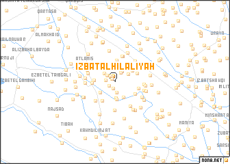 map of ‘Izbat al Hilālīyah