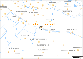 map of ‘Izbat al Ḩurrīyah