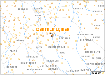 map of ‘Izbat ‘Alī al Qirsh