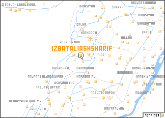map of ‘Izbat ‘Alī ash Sharīf