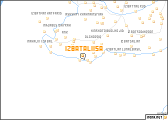 map of ‘Izbat ‘Alî ‘Îsá