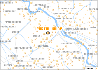 map of ‘Izbat ‘Alī Khiḑr