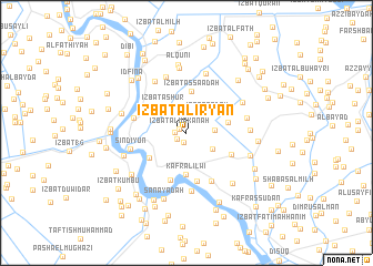 map of ‘Izbat al ‘Iryān