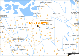 map of ‘Izbat al ‘Iryān