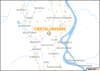 map of ‘Izbat al Jaḩshah