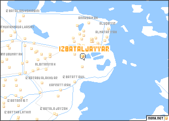 map of ‘Izbat al Jayyār